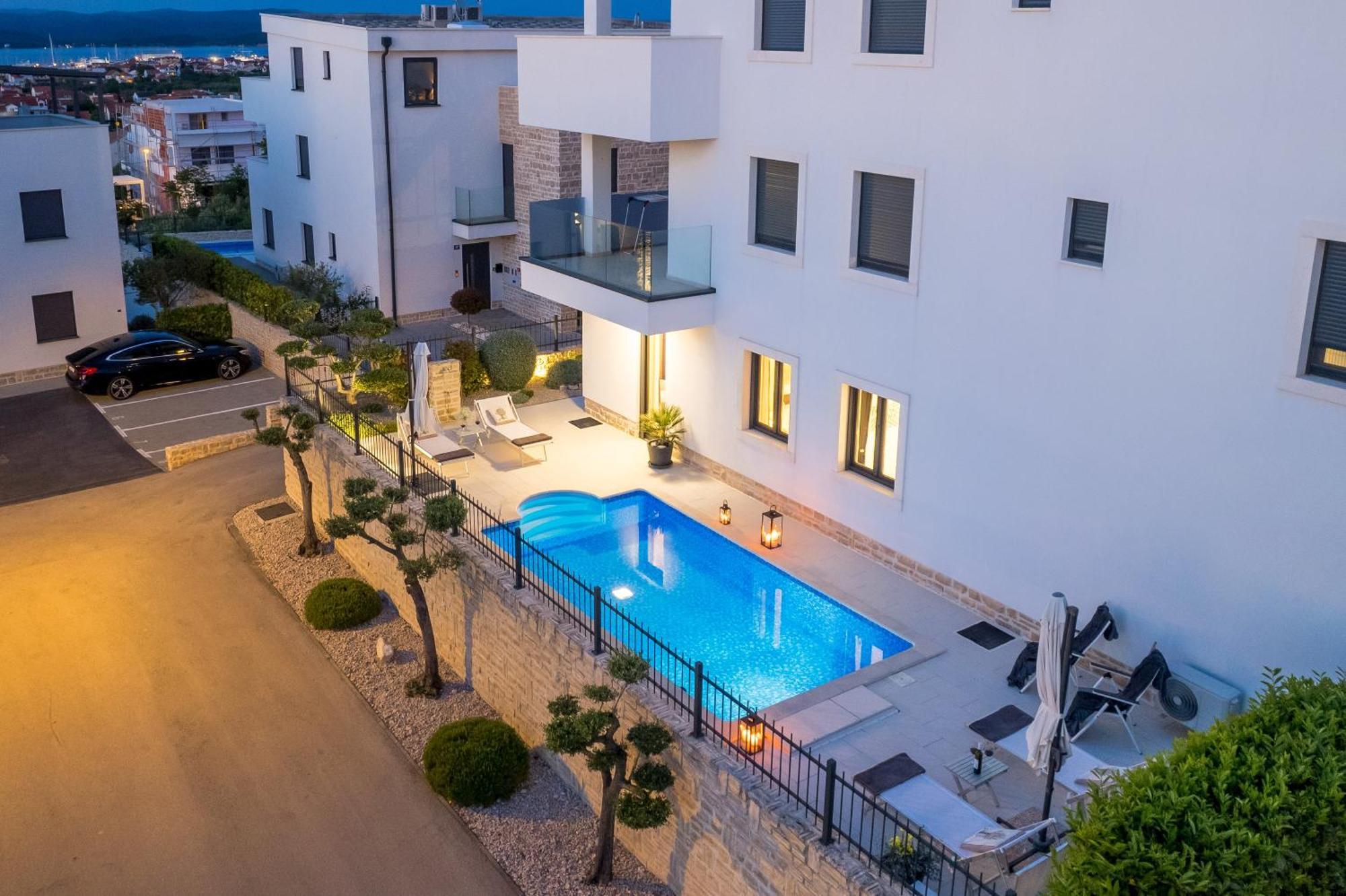 Luxury Apartment Hyperion With Private Pool And Garden Murter Dış mekan fotoğraf